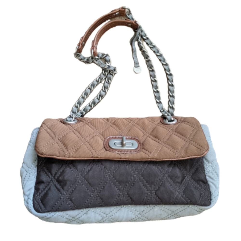 Gloria Ortiz Color Block Quilted Shoulder Bag